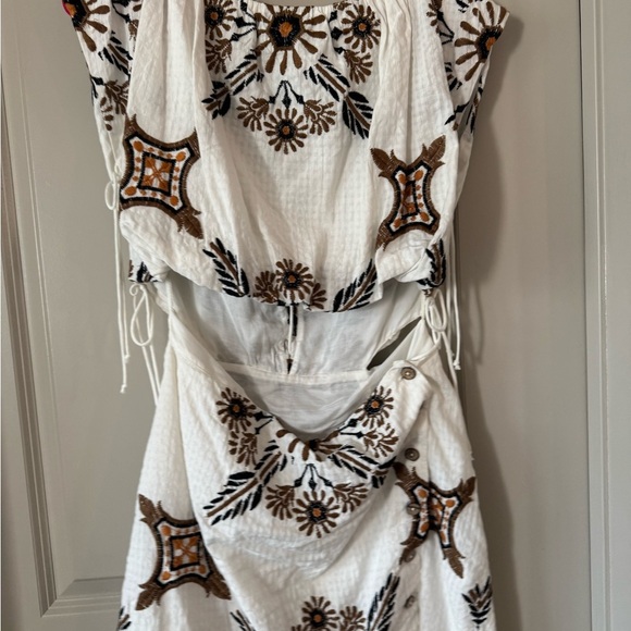 NWOT Free People Sardinia Sun Mini Dress l 10 - Picture 4 of 7